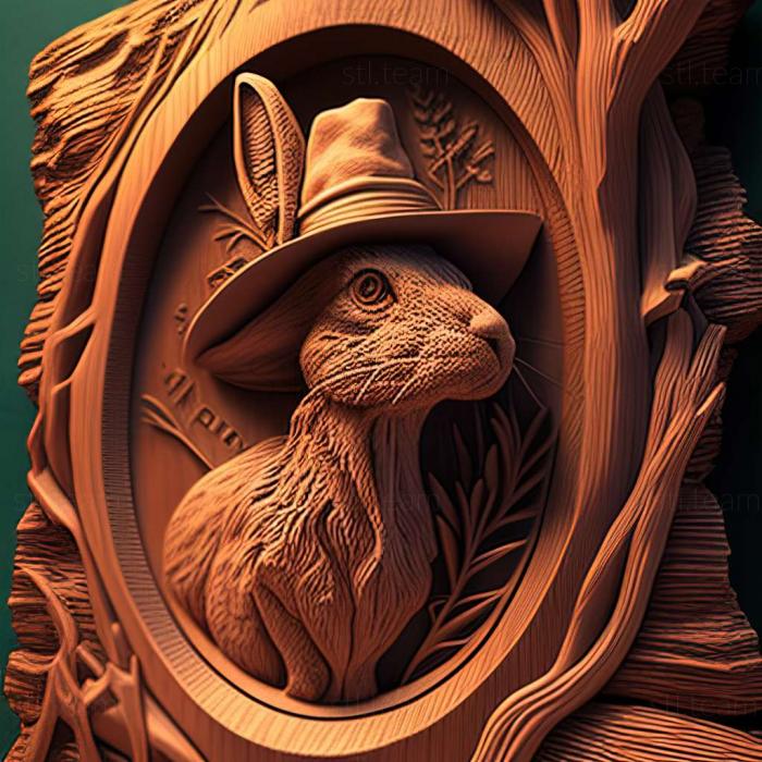 3D model Hare In The Hat game (STL)